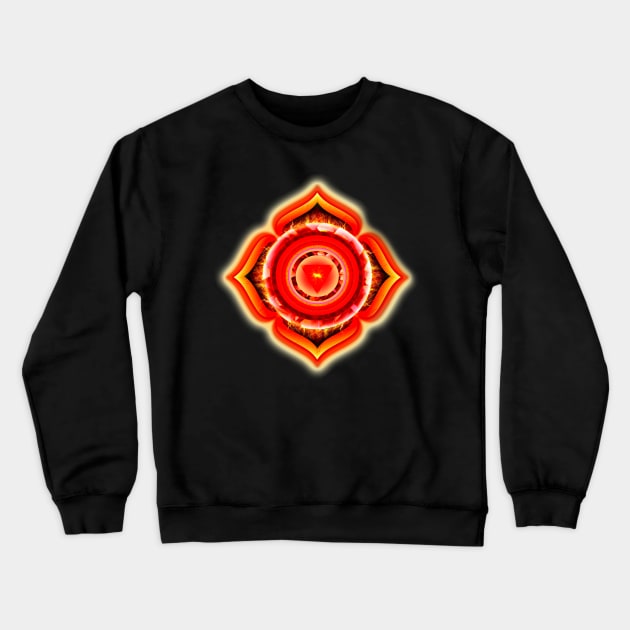 Root chakra Muladhara Crewneck Sweatshirt by KJ PhotoWorks & Design